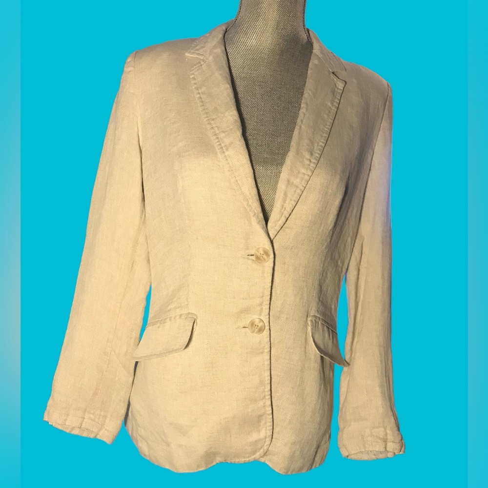 Le Château 100% Linen Double Lined Blazer